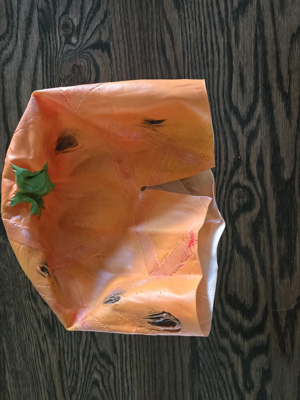 Scary Pumpkin Face Costume Mask - Orange